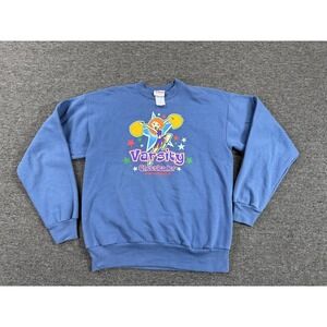 Vintage Disney Sweatshirt Girls XL Blue Kim Possible Varsity‎ Cheerleader Fleece
